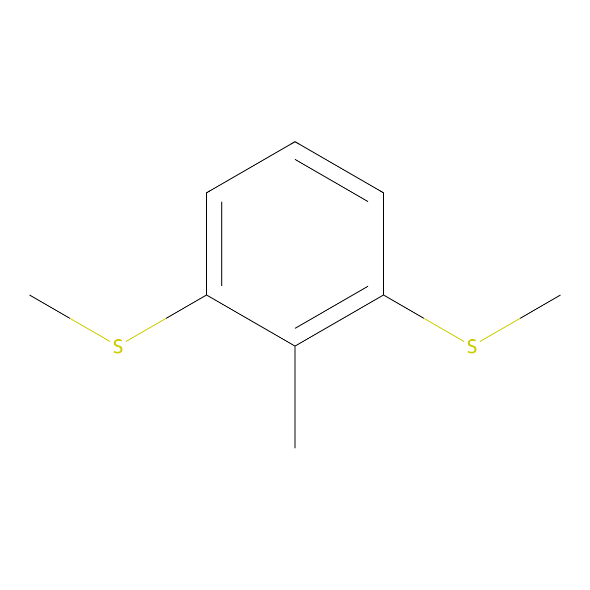 (2-Methyl-1,3-phenylene)bis(methylsulfane) molecular structure, CAS 82961-55-5