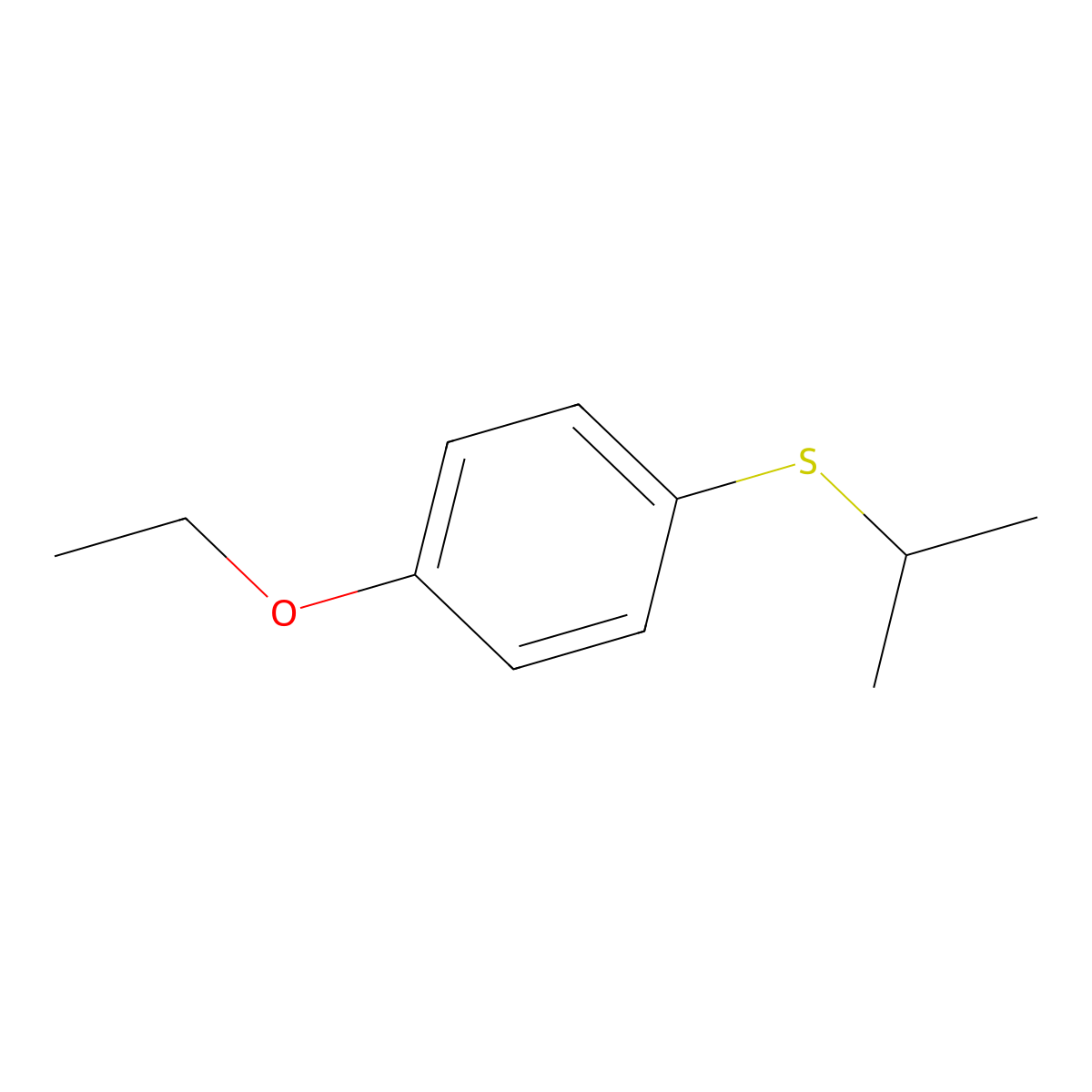 iso-Propyl(4-ethoxyphenyl)sulfide molecular structure, CAS 82961-59-9