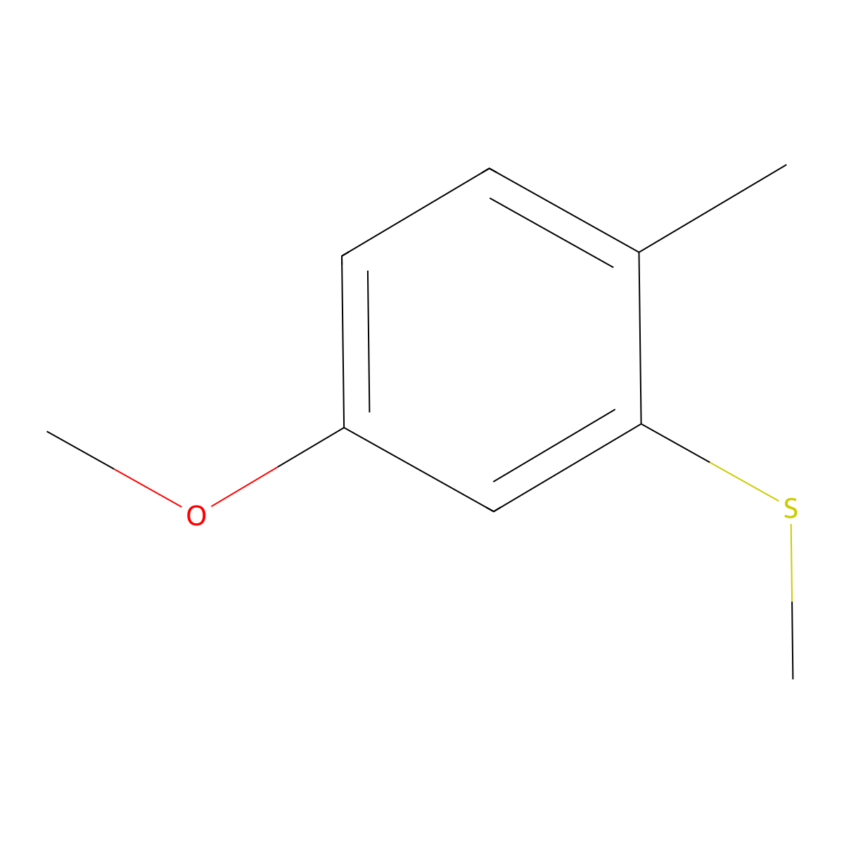 (5-Methoxy-2-methylphenyl)(methyl)sulfane molecular structure, CAS 82961-60-2