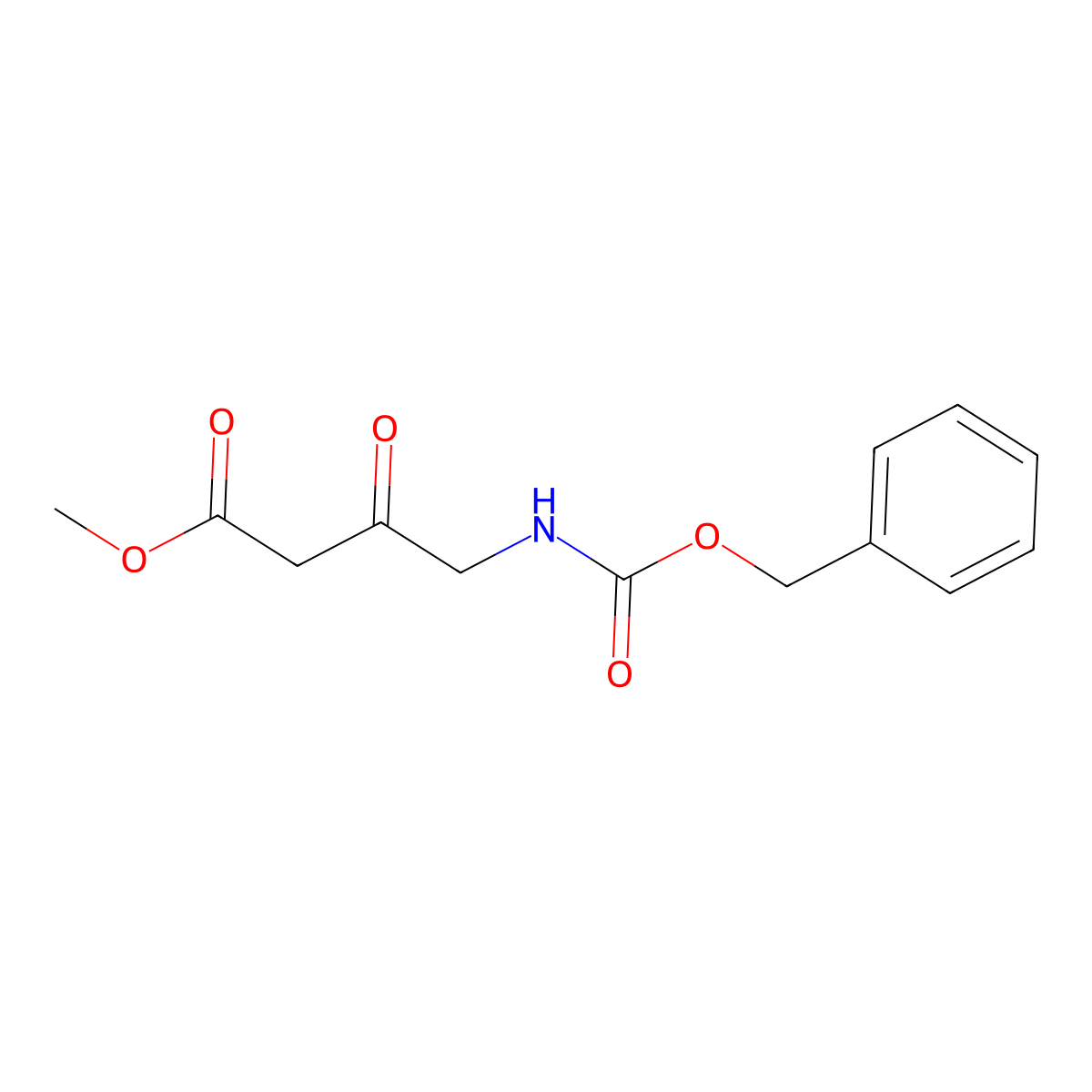 Methyl 4-(((benzyloxy)carbonyl)amino)-3-oxobutanoate molecular structure, CAS 82961-77-1
