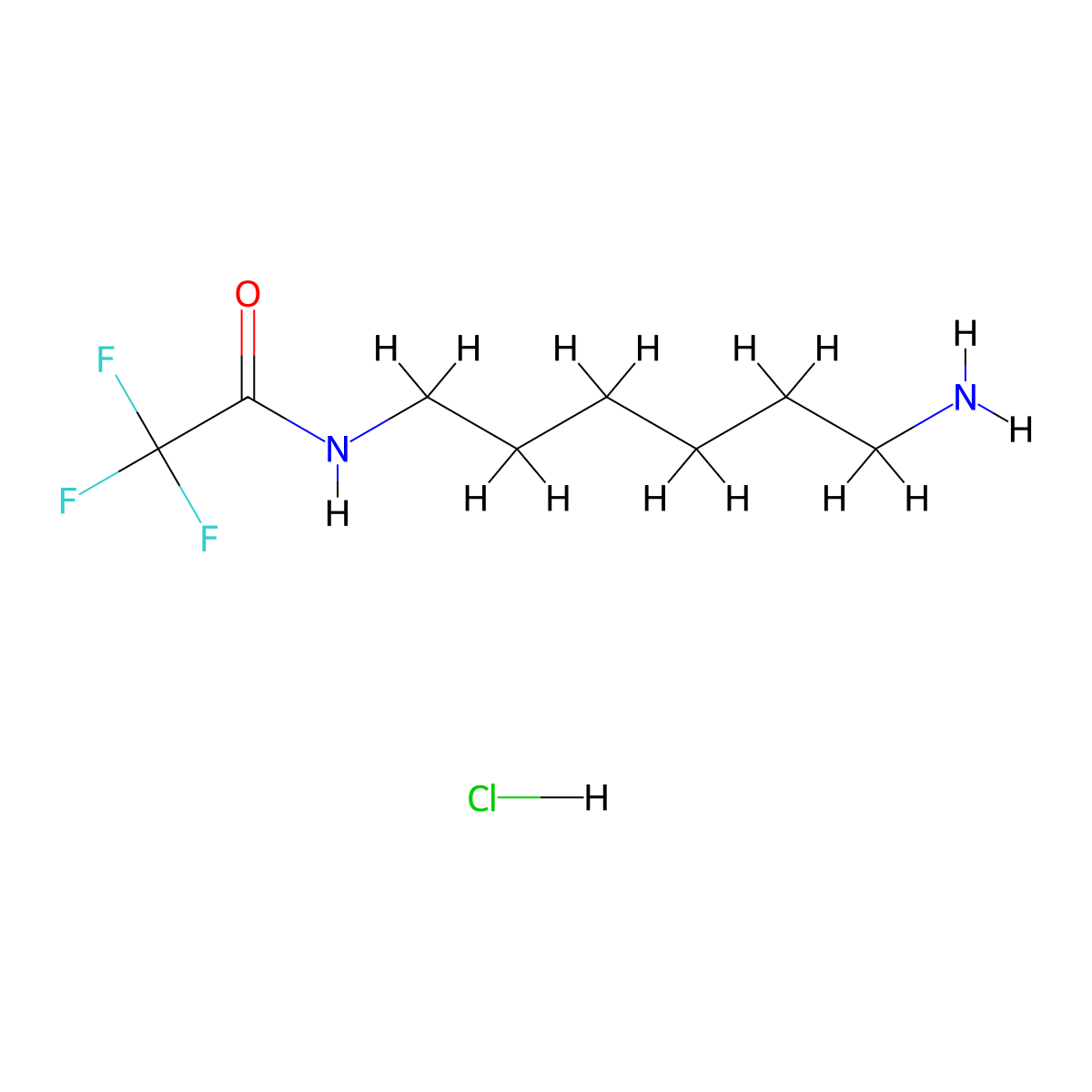 6-(Trifluoroacetamido)-1-hexylamine hydrochloride molecular structure, CAS 82962-28-5