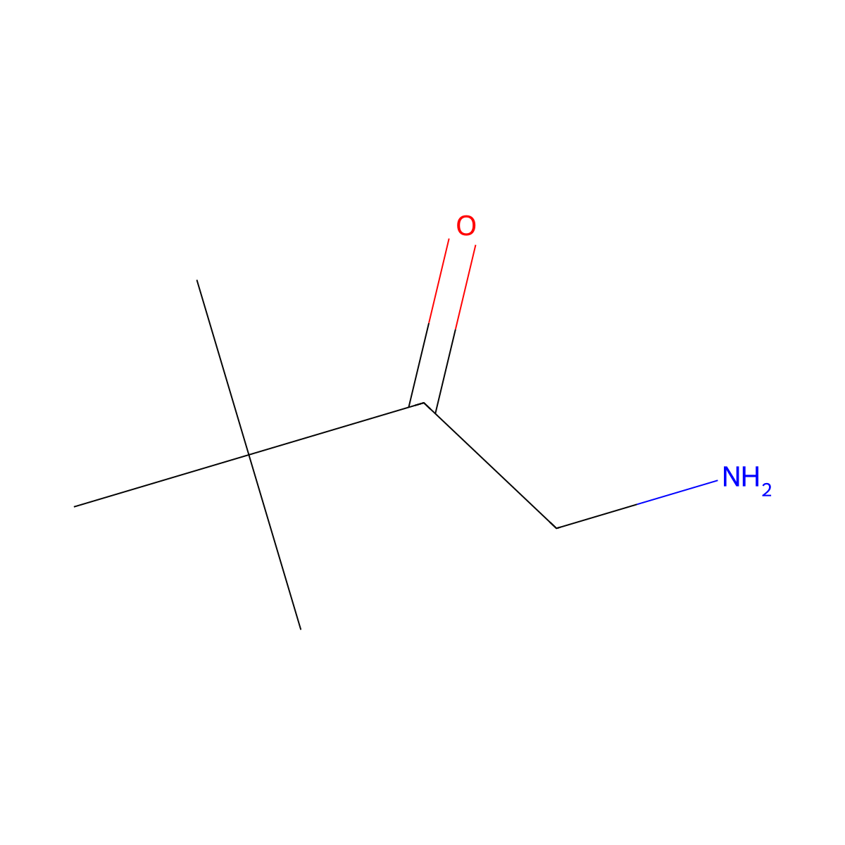 1-Amino-3,3-dimethylbutan-2-one molecular structure, CAS 82962-91-2