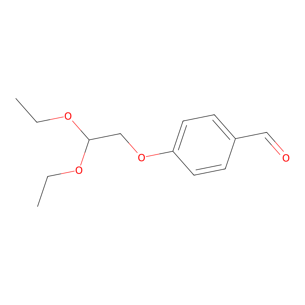 4-(2,2-Diethoxyethoxy)benzaldehyde molecular structure, CAS 82964-41-8