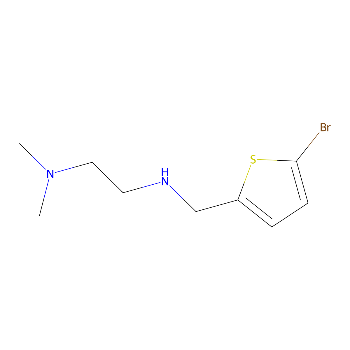 [(5-Bromothiophen-2-YL)methyl][2-(dimethylamino)ethyl]amine molecular structure, CAS 829666-39-9