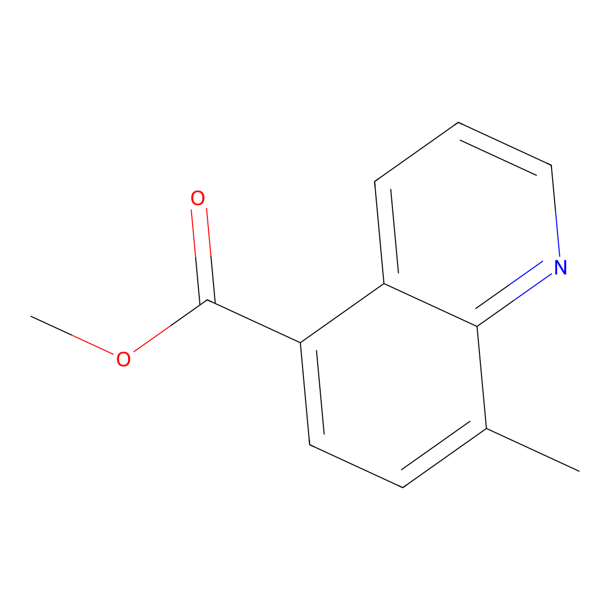 Methyl 8-methylquinoline-5-carboxylate molecular structure, CAS 82967-38-2