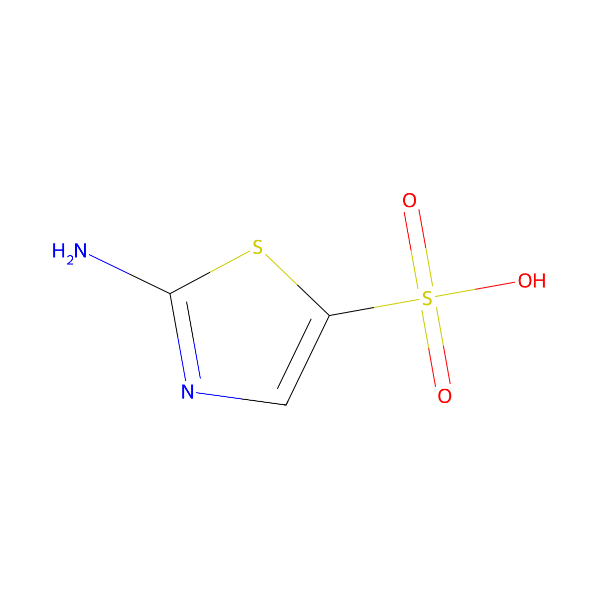 2-Aminothiazole-5-sulfonic acid molecular structure, CAS 82971-10-6