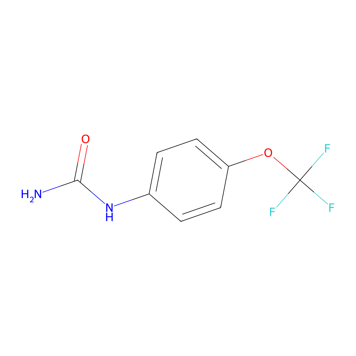 (4-(Trifluoromethoxy)phenyl)urea molecular structure, CAS 82971-90-2