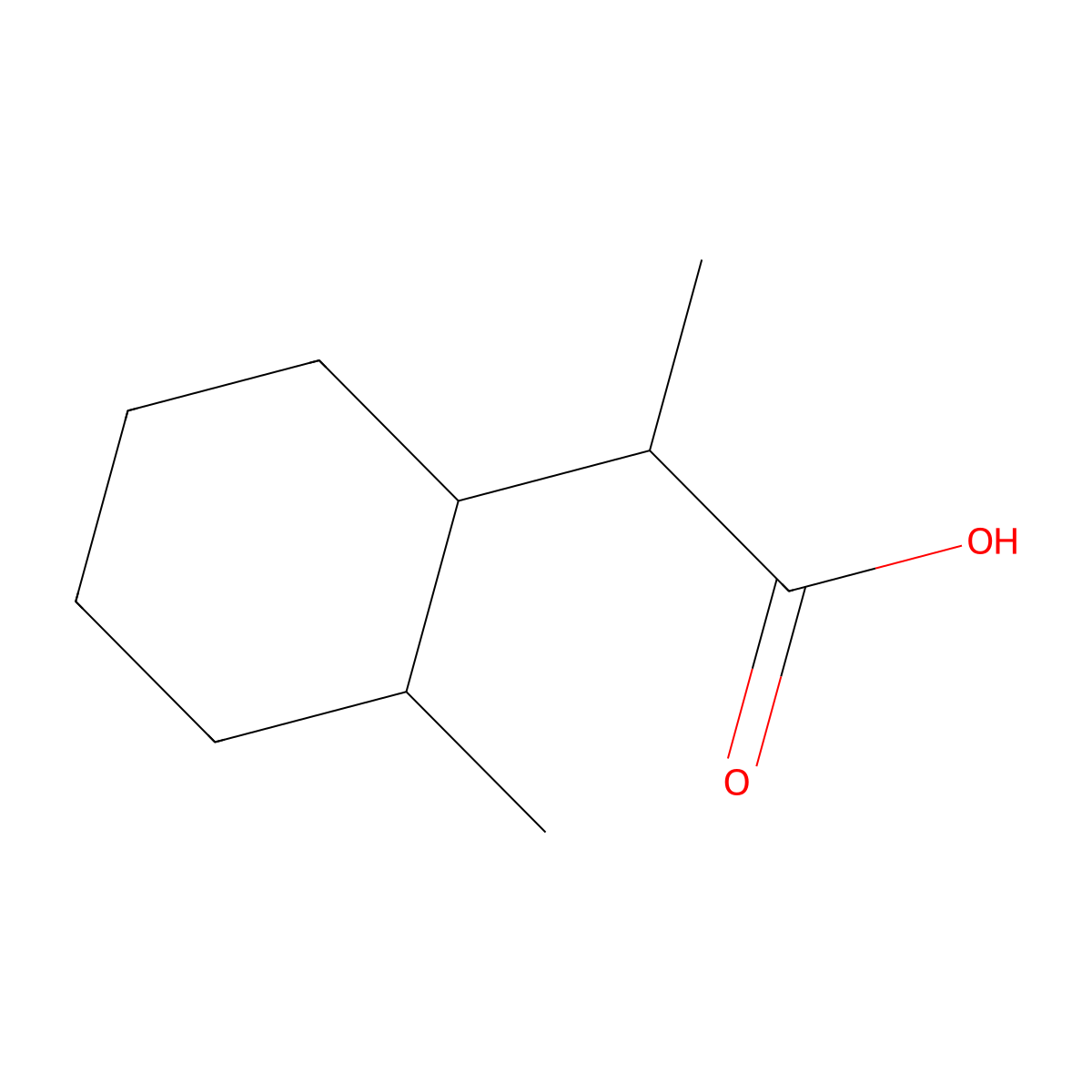 2-(2-Methylcyclohexyl)propanoic acid molecular structure, CAS 82976-71-4