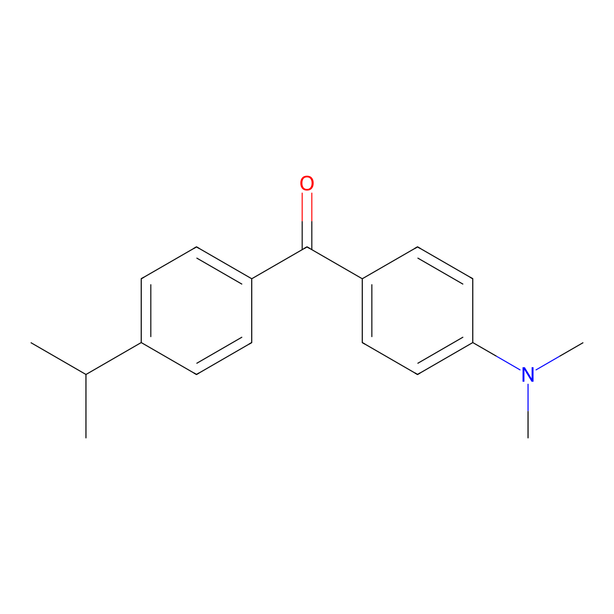 [4-(Dimethylamino)phenyl][4-(propan-2-yl)phenyl]methanone molecular structure, CAS 82992-78-7
