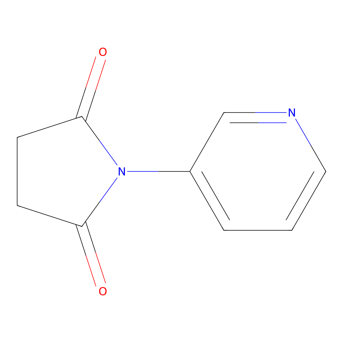 1-(Pyridin-3-yl)pyrrolidine-2,5-dione molecular structure, CAS 82993-35-9