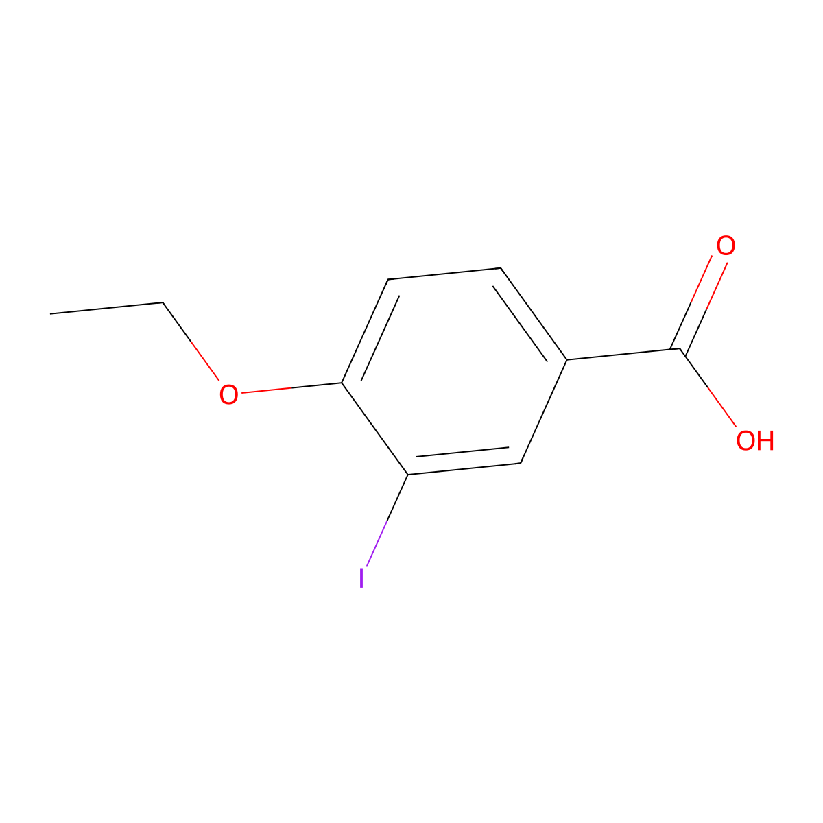 4-Ethoxy-3-iodobenzoic acid molecular structure, CAS 82998-76-3