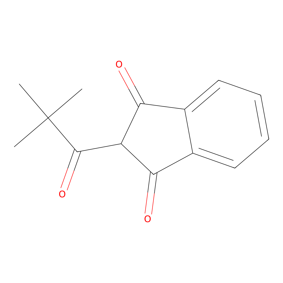 Pindone molecular structure, CAS 83-26-1