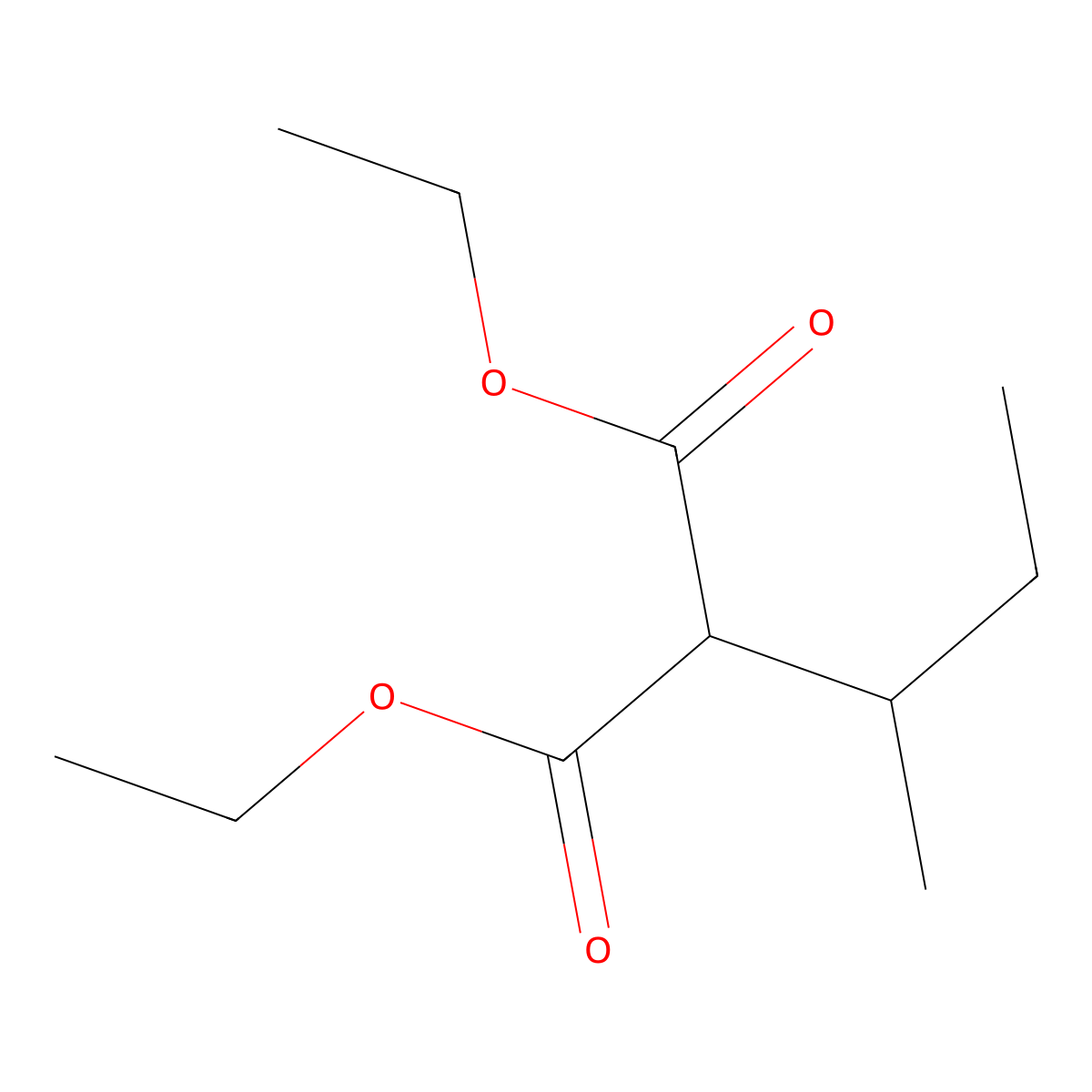 Diethyl (1-methylpropyl)malonate molecular structure, CAS 83-27-2