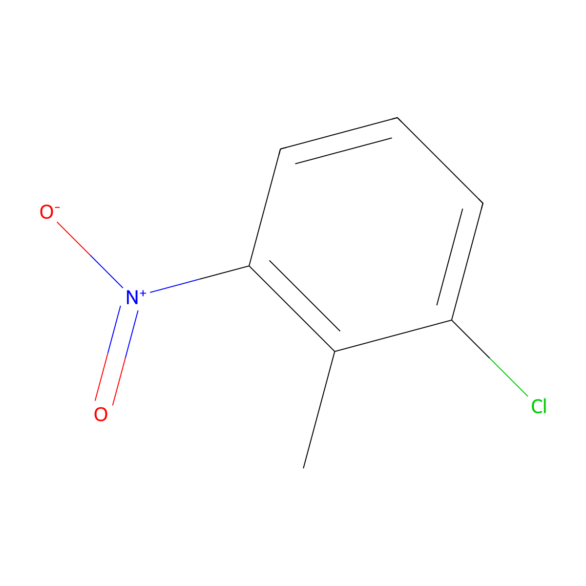 2-Chloro-6-nitrotoluene molecular structure, CAS 83-42-1