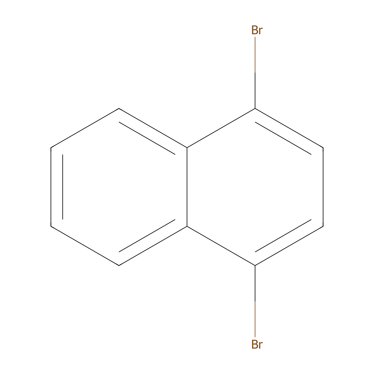 1,4-Dibromonaphthalene molecular structure, CAS 83-53-4