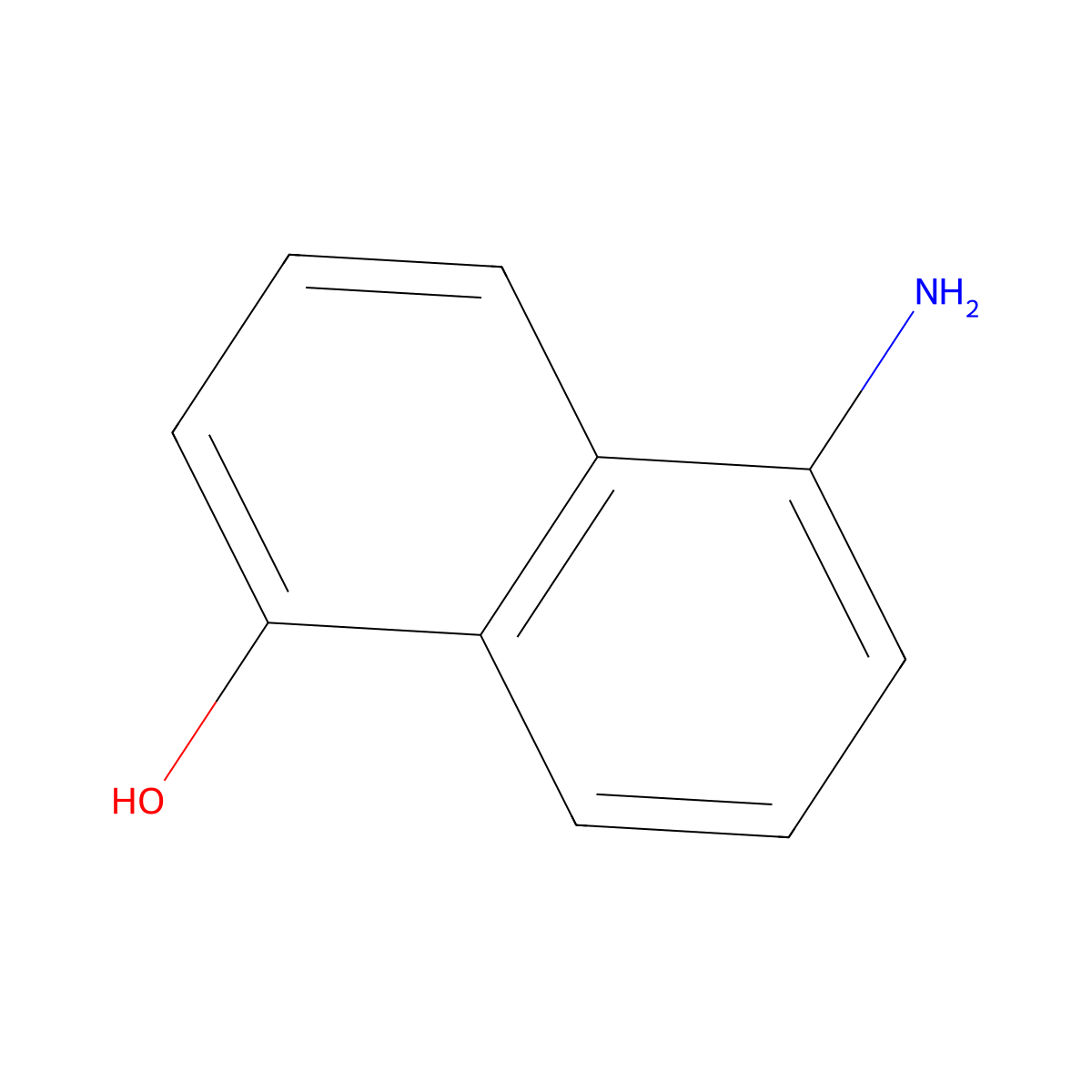 5-Amino-1-naphthol molecular structure, CAS 83-55-6