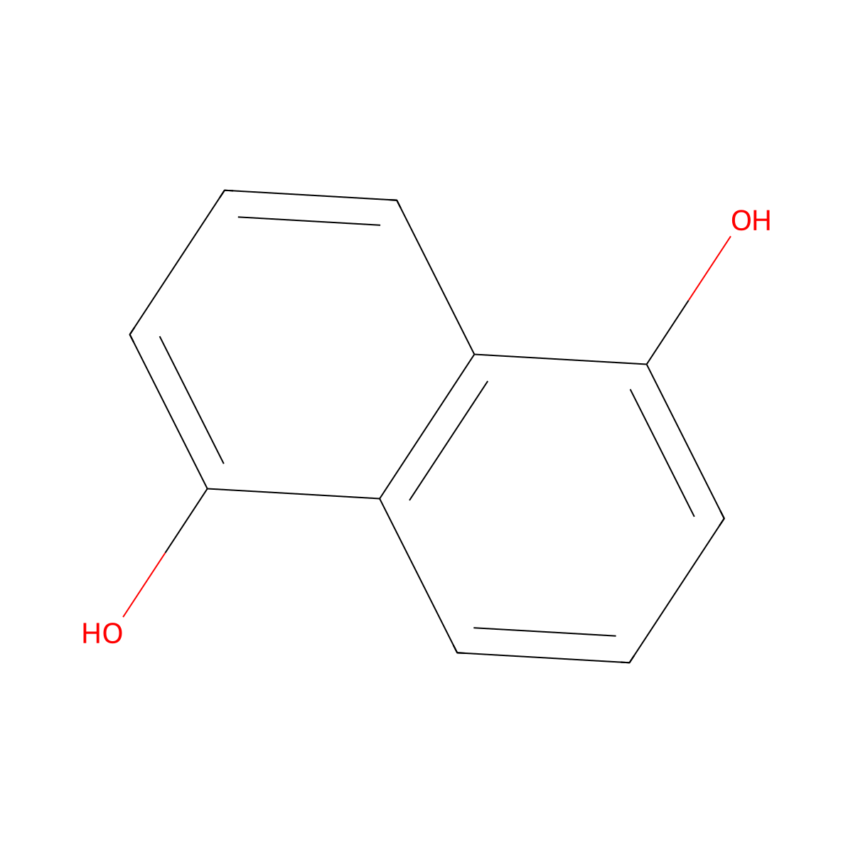 1,5-Dihydroxynaphthalene molecular structure, CAS 83-56-7