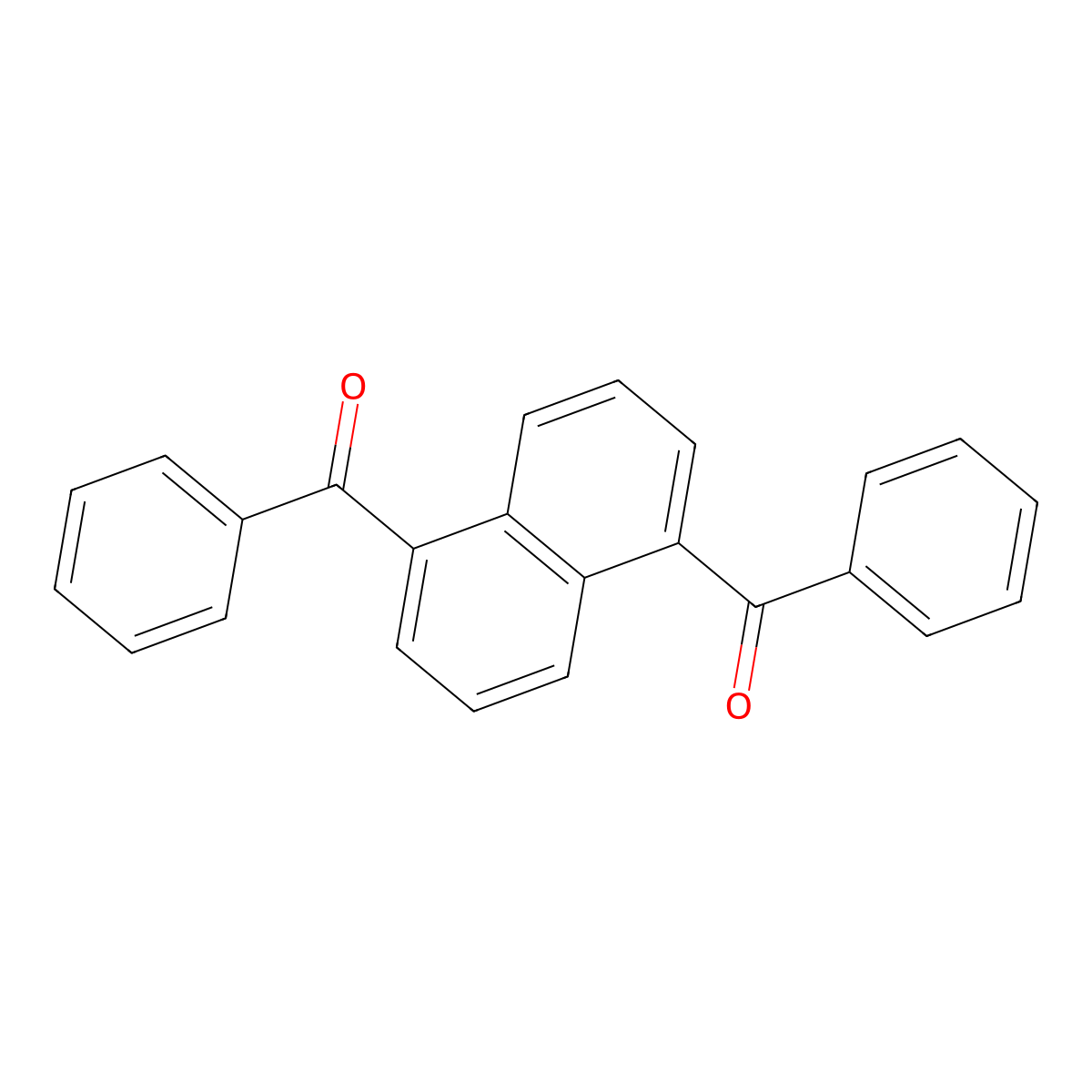 Methanone, 1,1'-(1,5-naphthalenediyl)bis(1-phenyl- molecular structure, CAS 83-80-7