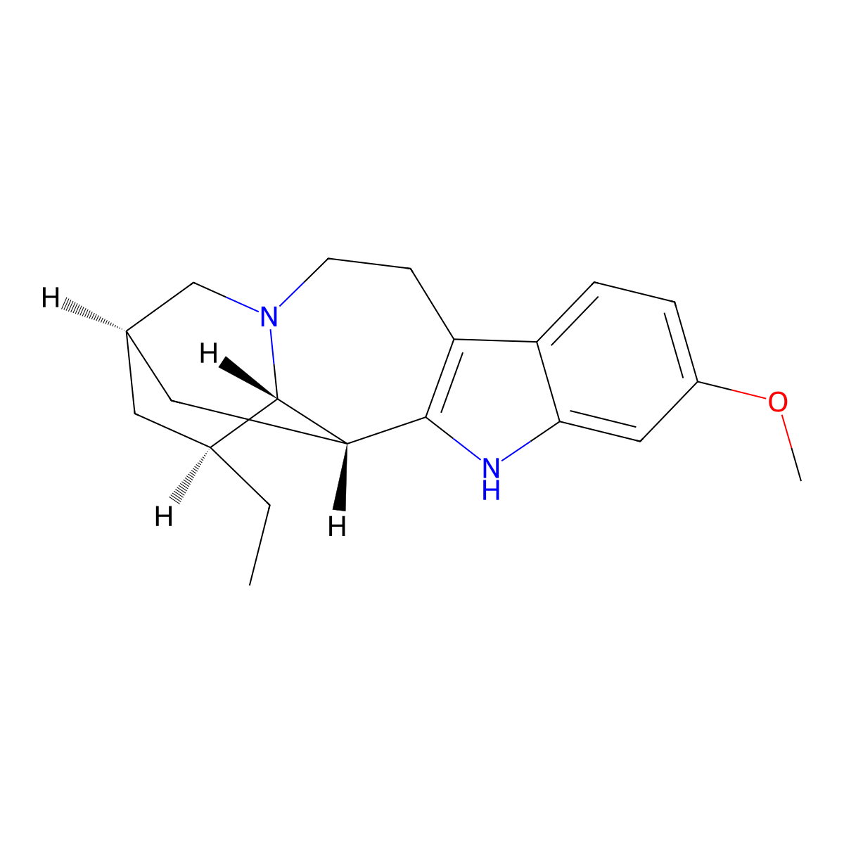 Tabernanthine molecular structure, CAS 83-94-3