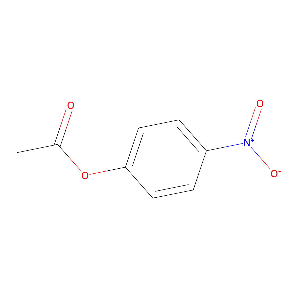 4-Nitrophenyl Acetate molecular structure, CAS 830-03-5