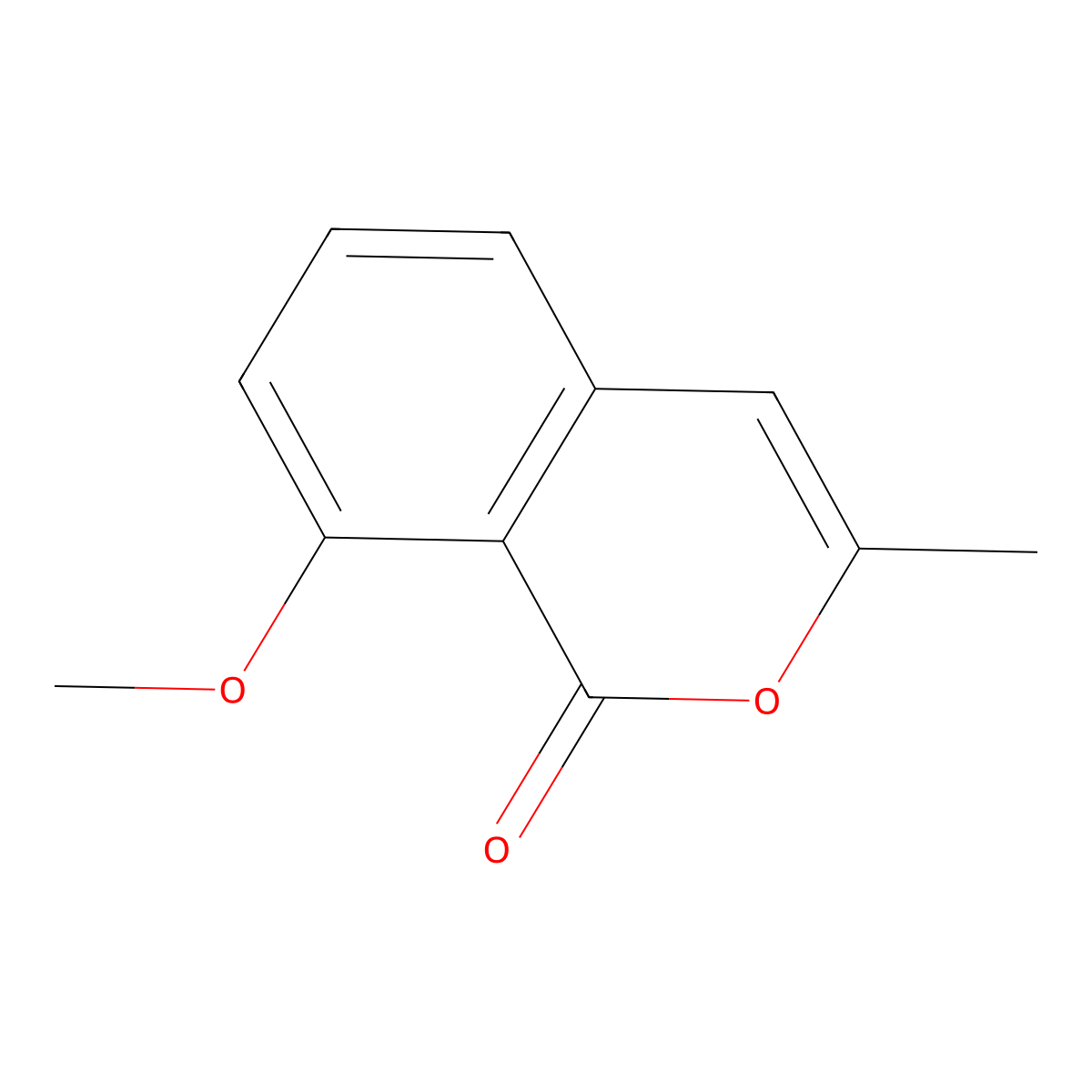 8-methoxy-3-methyl-1H-isochromen-1-one molecular structure, CAS 830-54-6