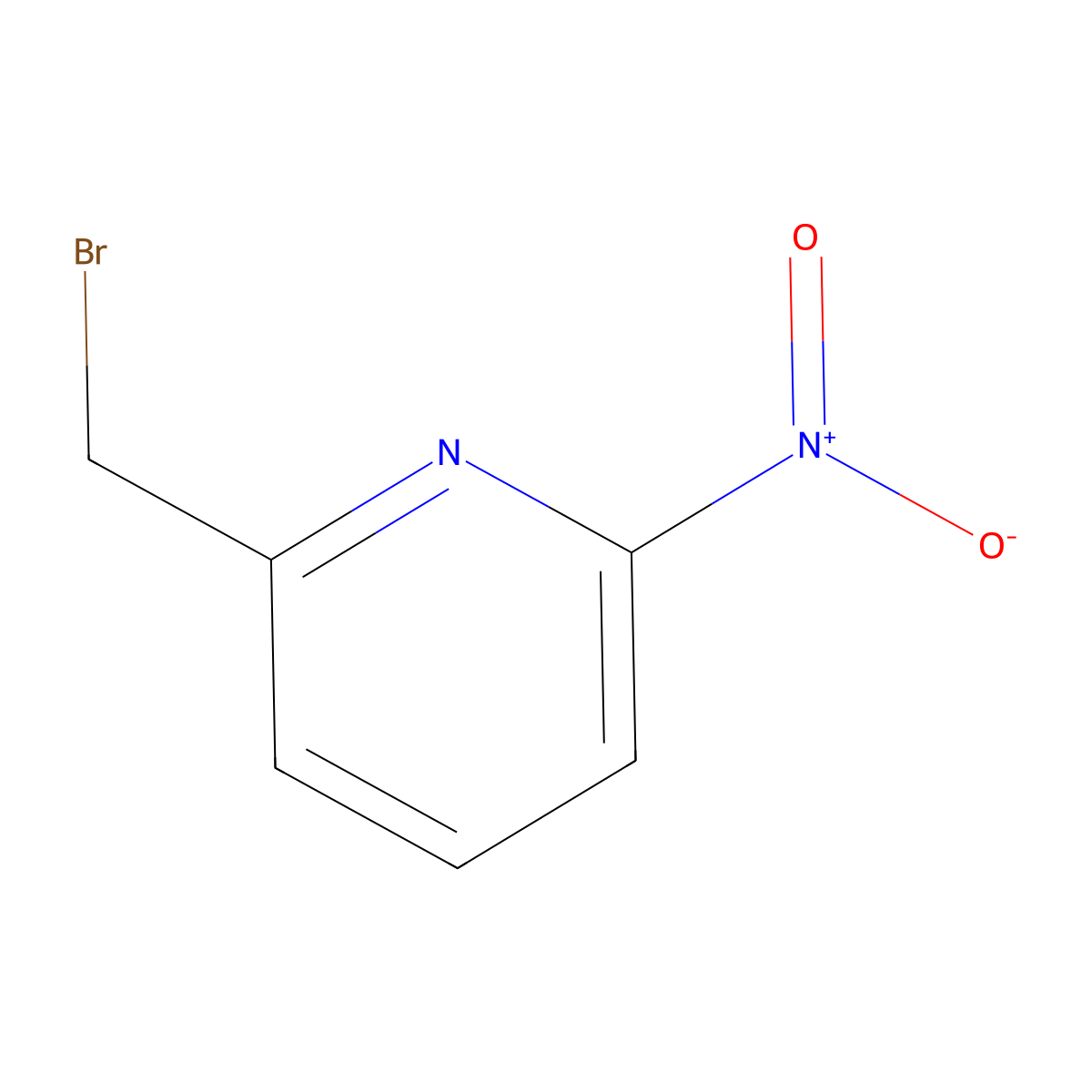 2-(bromomethyl)-6-nitroPyridine molecular structure, CAS 83004-08-4