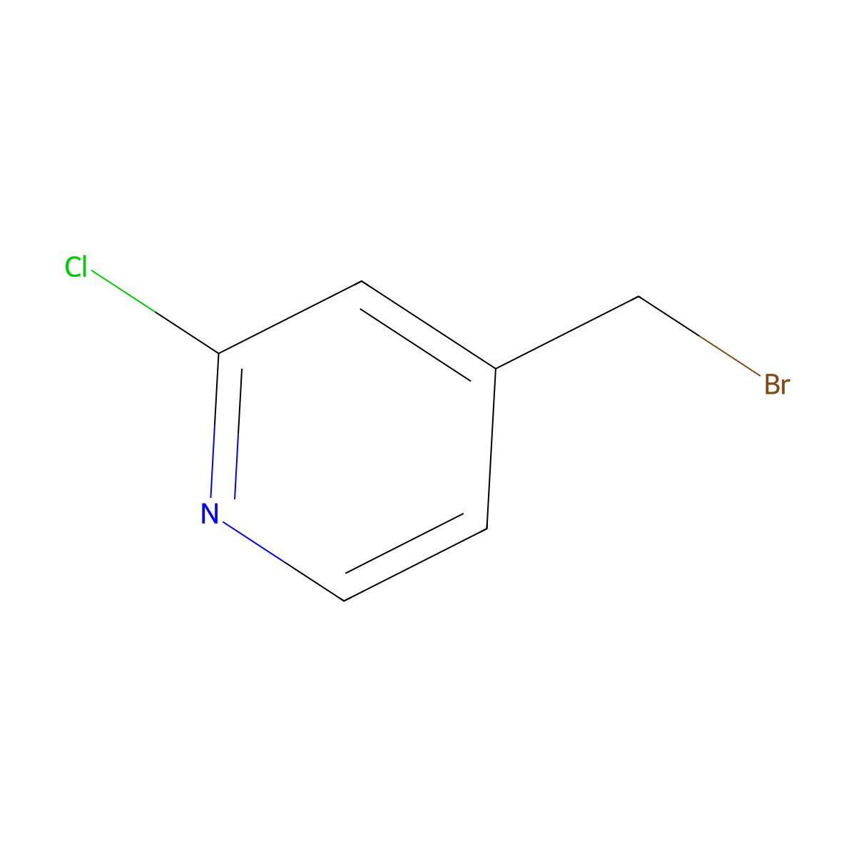 4-(Bromomethyl)-2-chloropyridine molecular structure, CAS 83004-15-3