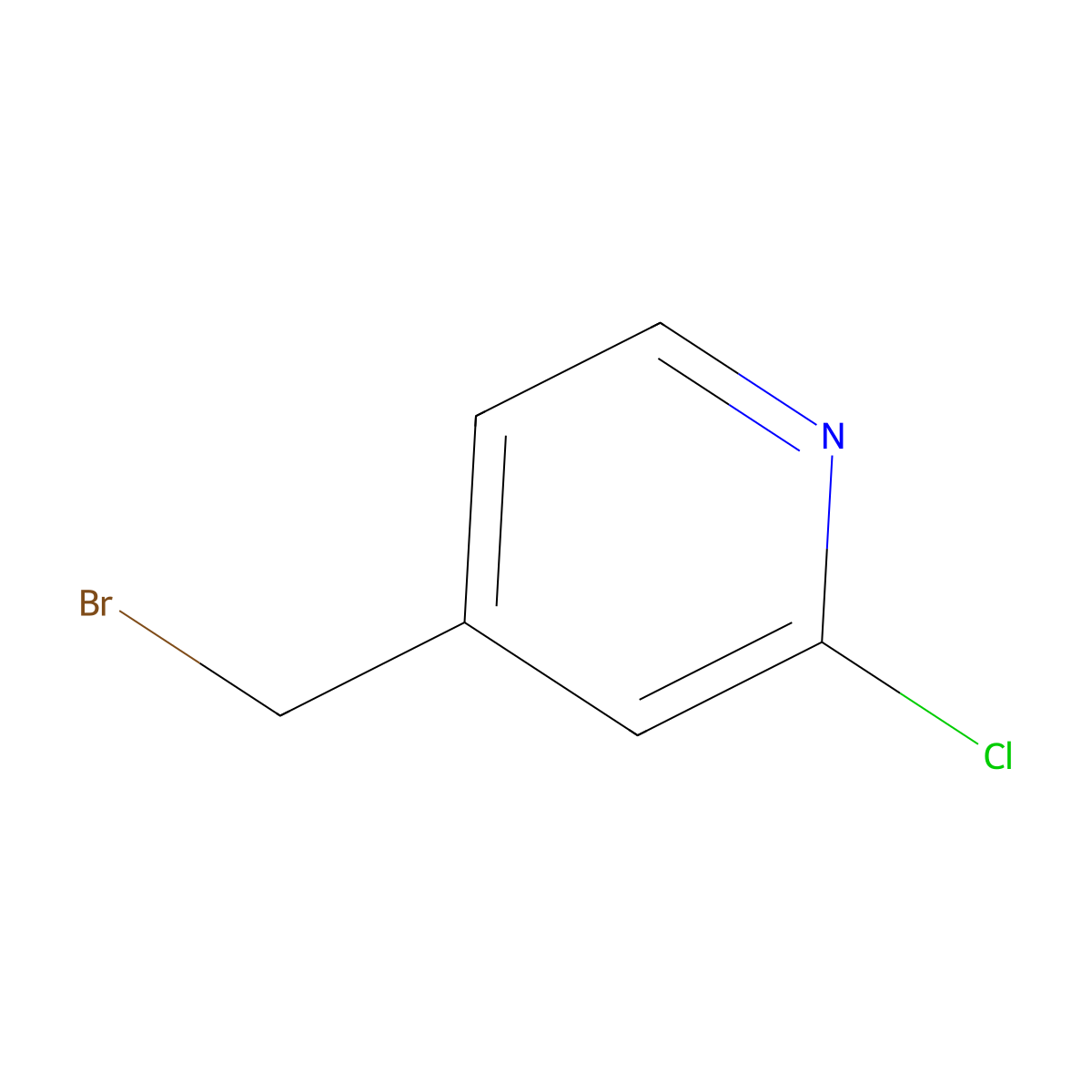 4-(Bromomethyl)-2-chloropyridine molecular structure, CAS 83004-15-3
