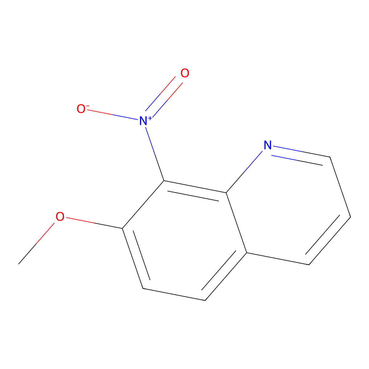 7-Methoxy-8-nitroquinoline molecular structure, CAS 83010-83-7