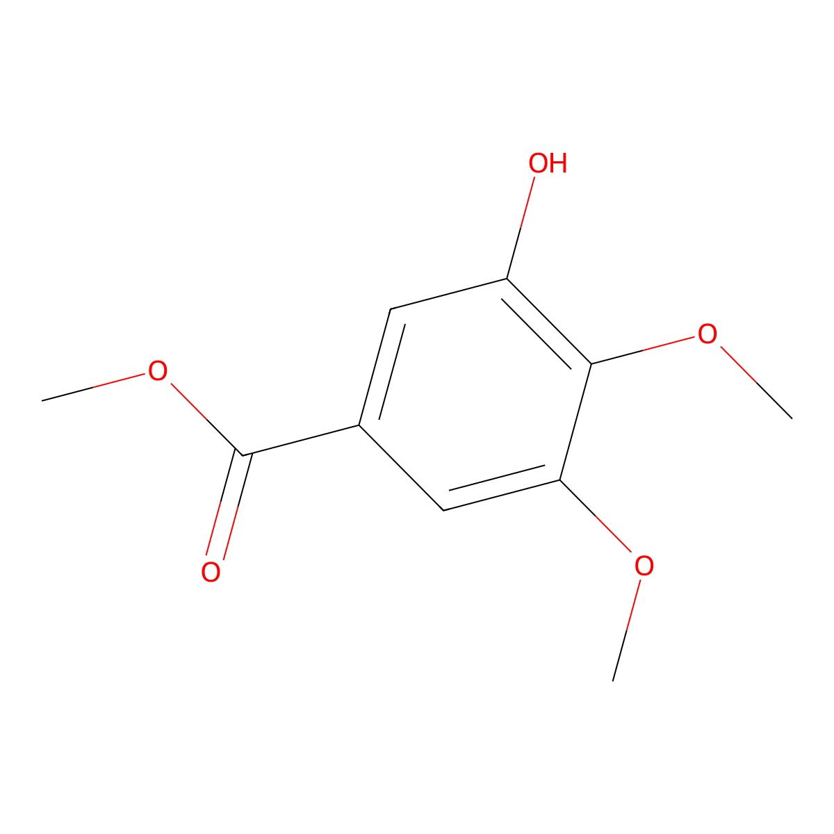 Methyl 3-hydroxy-4,5-dimethoxybenzoate molecular structure, CAS 83011-43-2