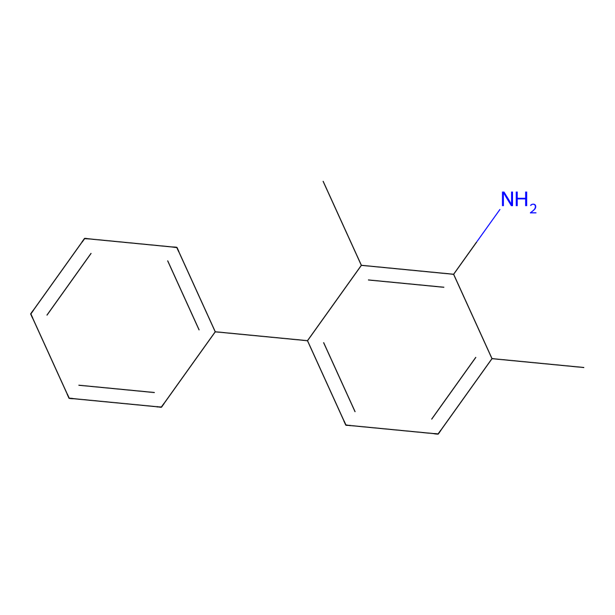 2,4-Dimethyl-[1,1'-biphenyl]-3-amine molecular structure, CAS 83011-75-0
