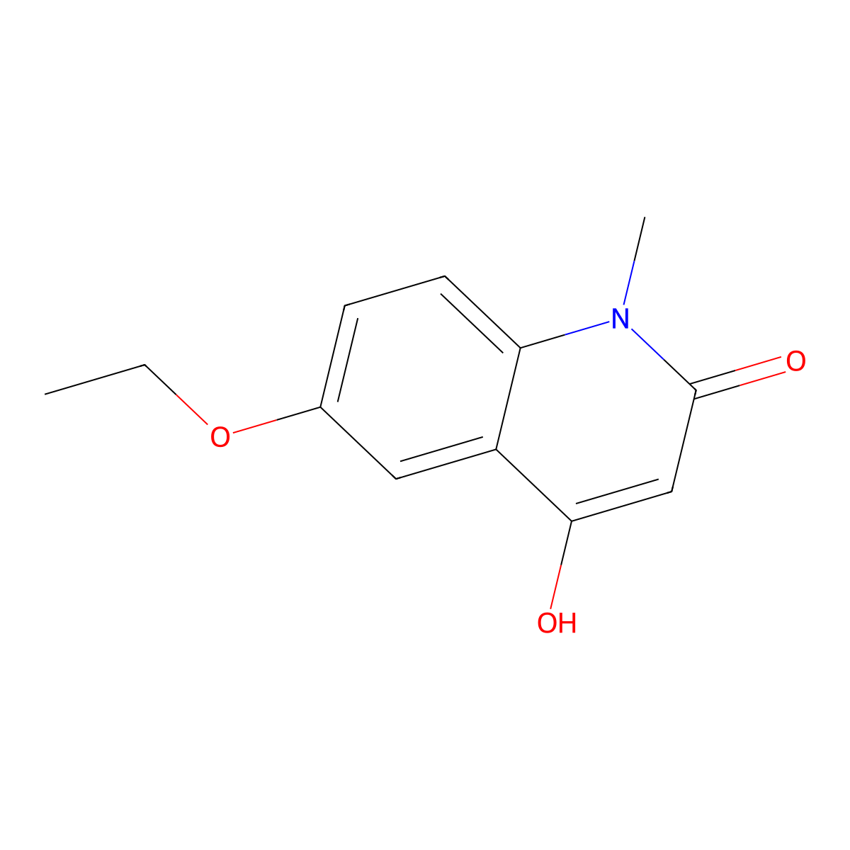 6-Ethoxy-4-hydroxy-1-methylquinolin-2(1H)-one molecular structure, CAS 83013-77-8