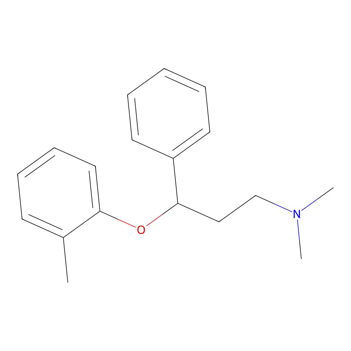 N,N-Dimethyl-3-phenyl-3-(o-tolyloxy)propan-1-amine molecular structure, CAS 83015-25-2
