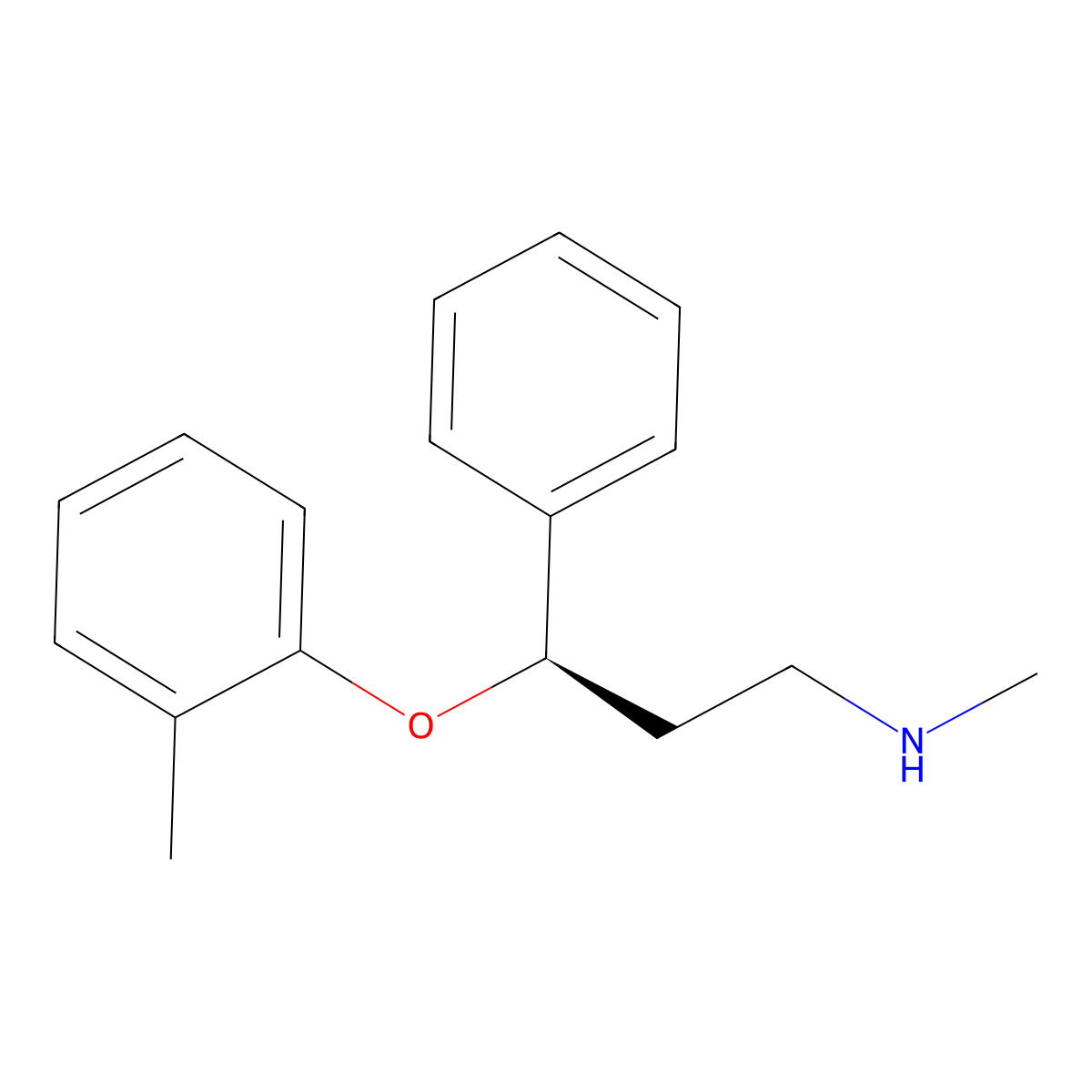 Atomoxetine molecular structure, CAS 83015-26-3
