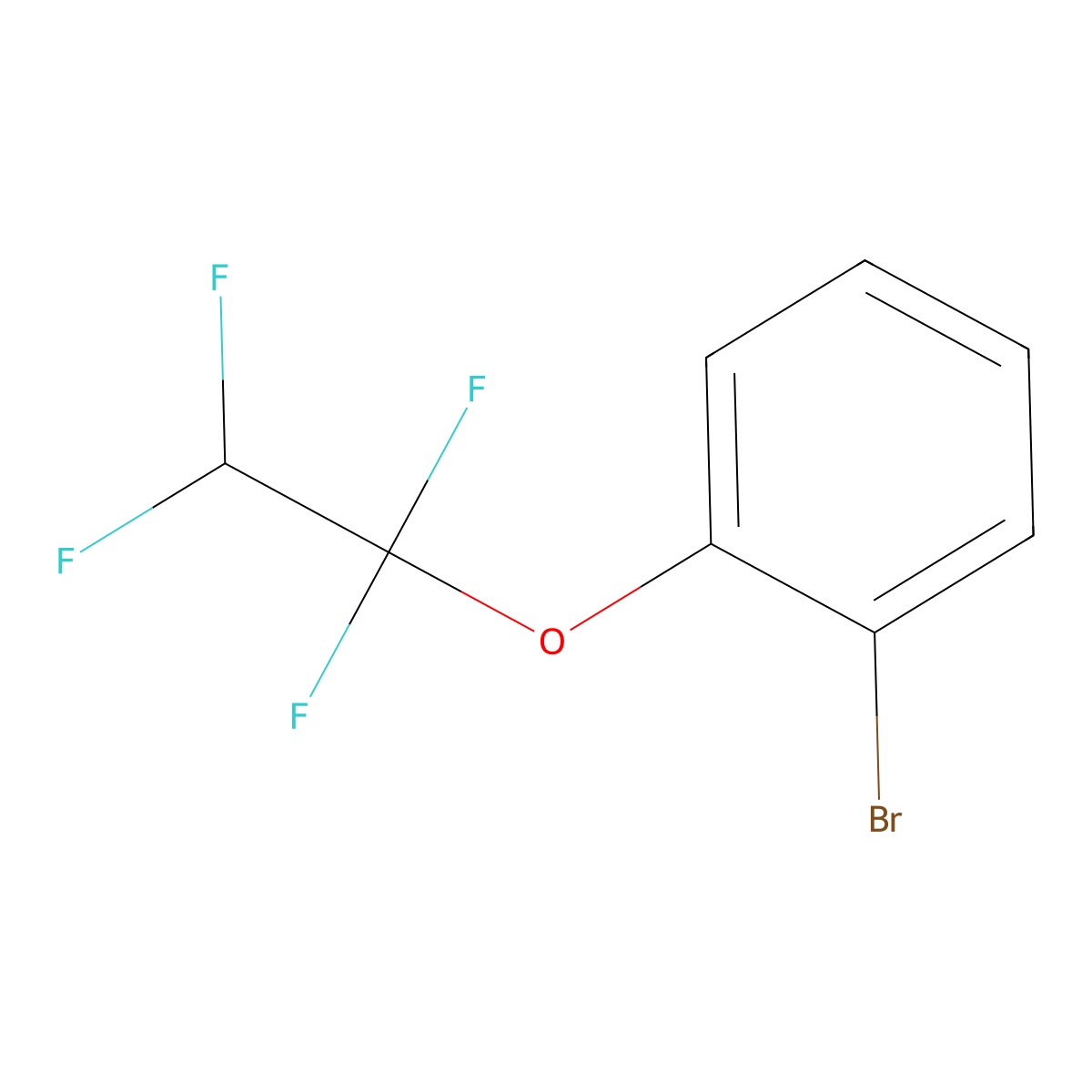 1-Bromo-2-(1,1,2,2-tetrafluoroethoxy)benzene molecular structure, CAS 83015-28-5