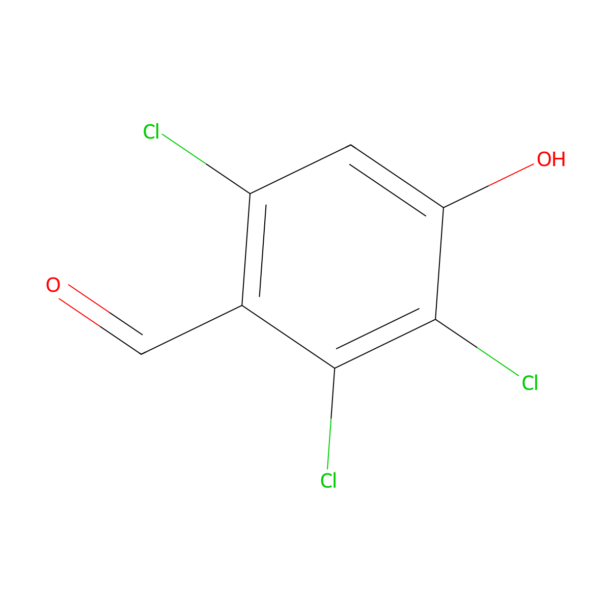 2,3,6-Trichloro-4-hydroxybenzaldehyde molecular structure, CAS 83016-59-5