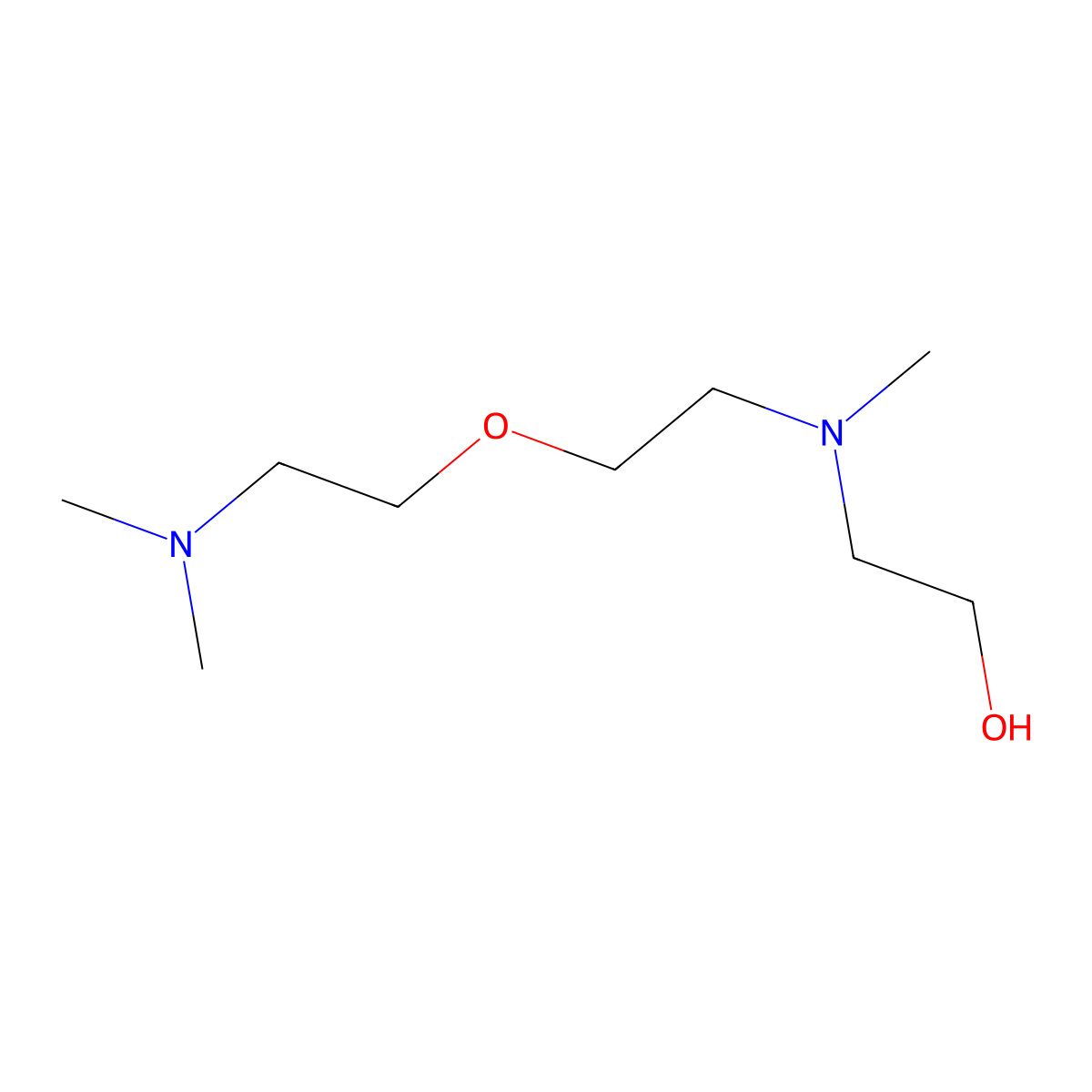 2-((2-(2-(Dimethylamino)ethoxy)ethyl)(methyl)amino)ethanol molecular structure, CAS 83016-70-0