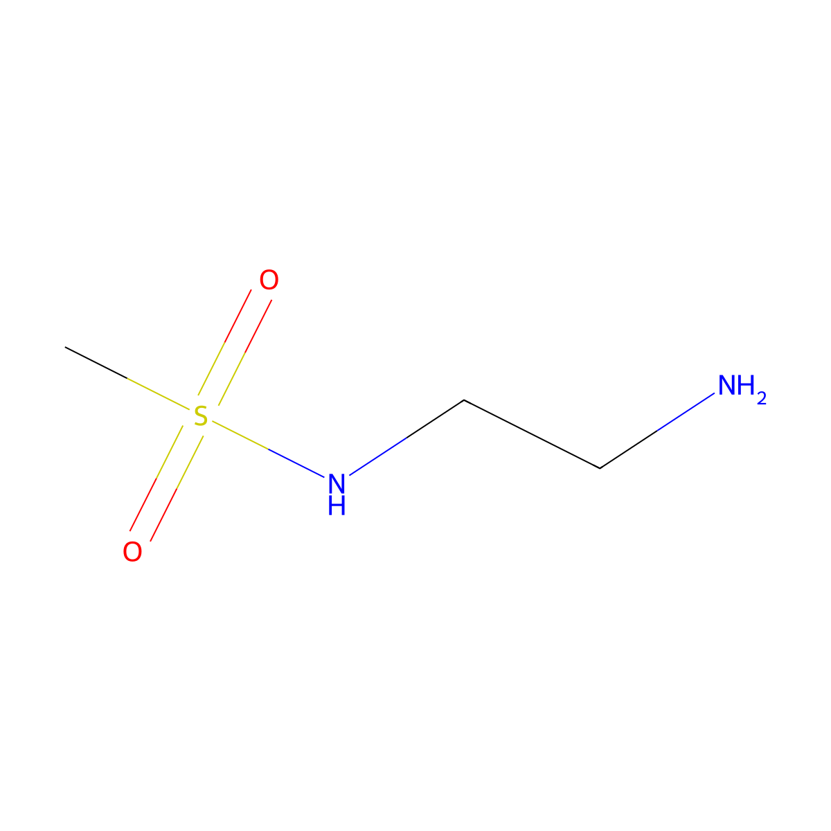 N-(2-Aminoethyl)methanesulfonamide molecular structure, CAS 83019-89-0