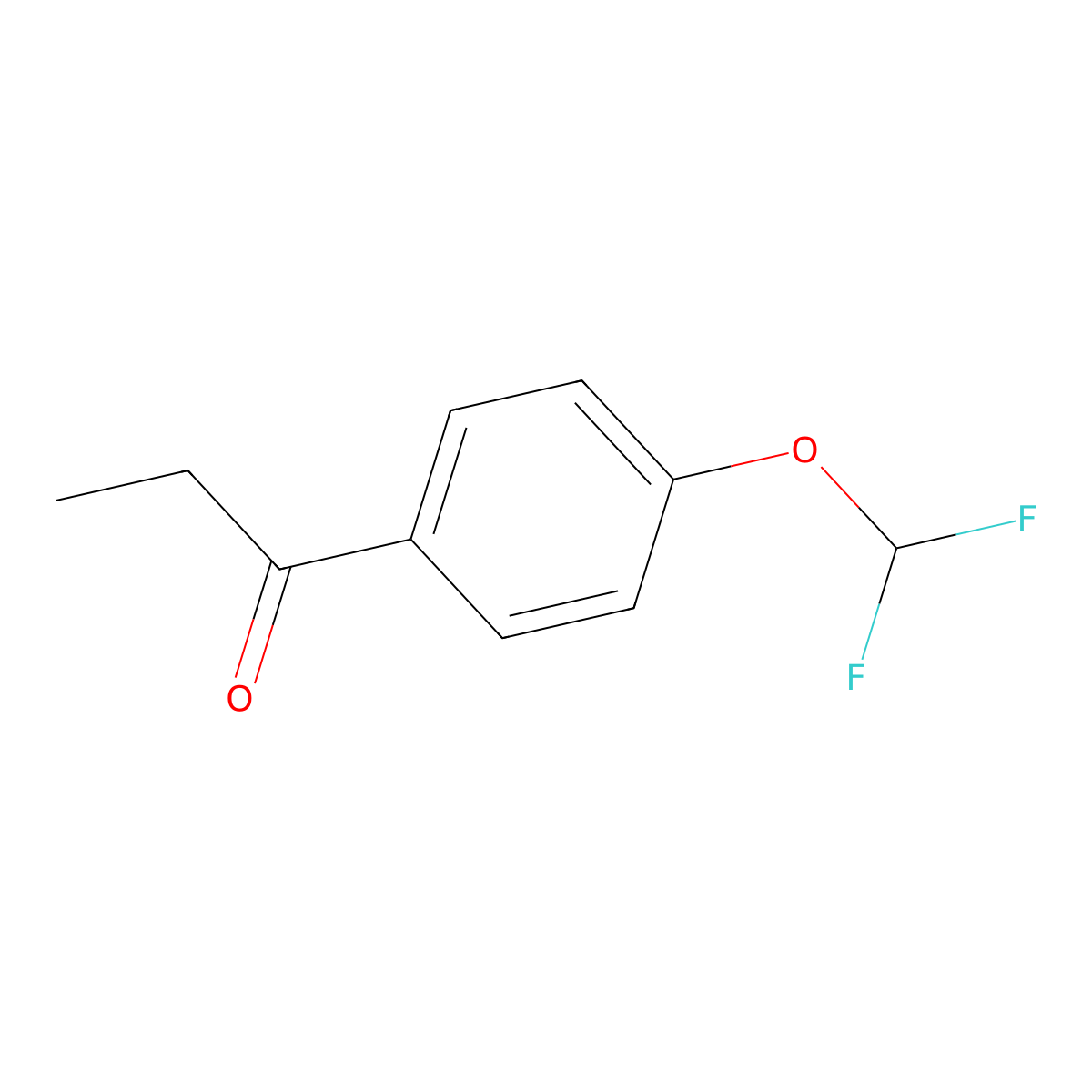 1-(4-(Difluoromethoxy)phenyl)propan-1-one molecular structure, CAS 83022-58-6