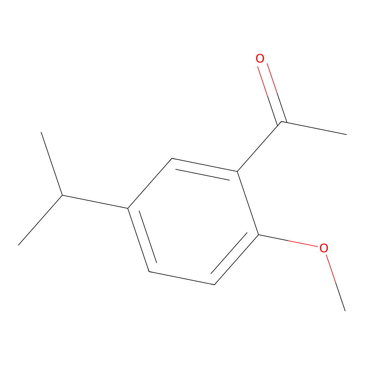 1-(5-Isopropyl-2-methoxyphenyl)ethan-1-one molecular structure, CAS 830329-27-6