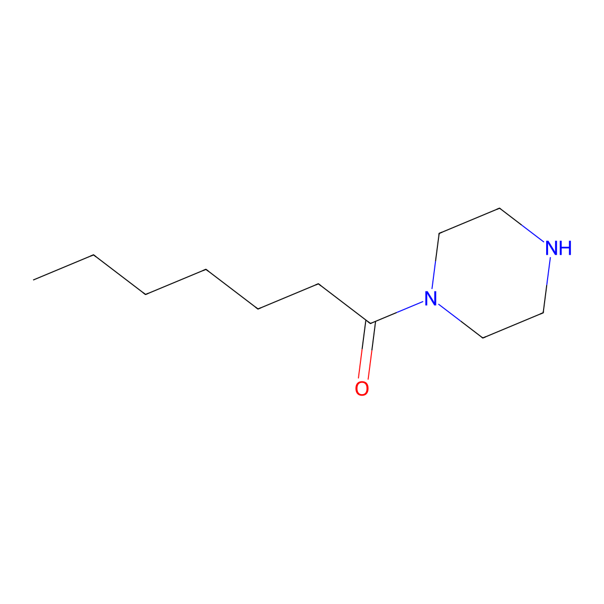 1-(Piperazin-1-YL)heptan-1-one molecular structure, CAS 830331-56-1