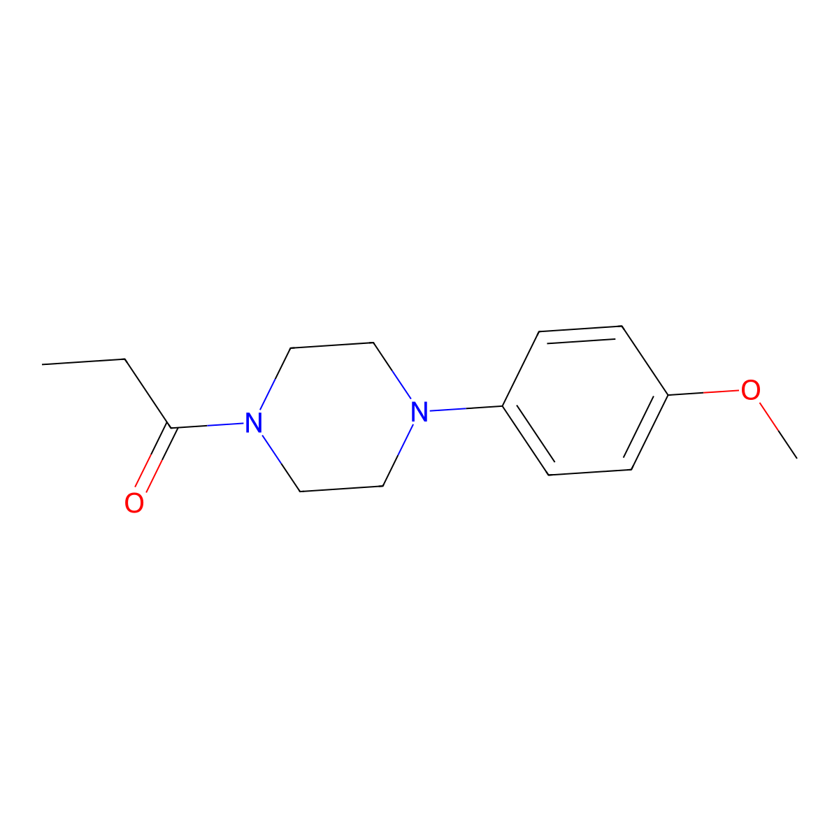 1-[4-(4-Methoxyphenyl)piperazin-1-yl]propan-1-one molecular structure, CAS 830339-90-7