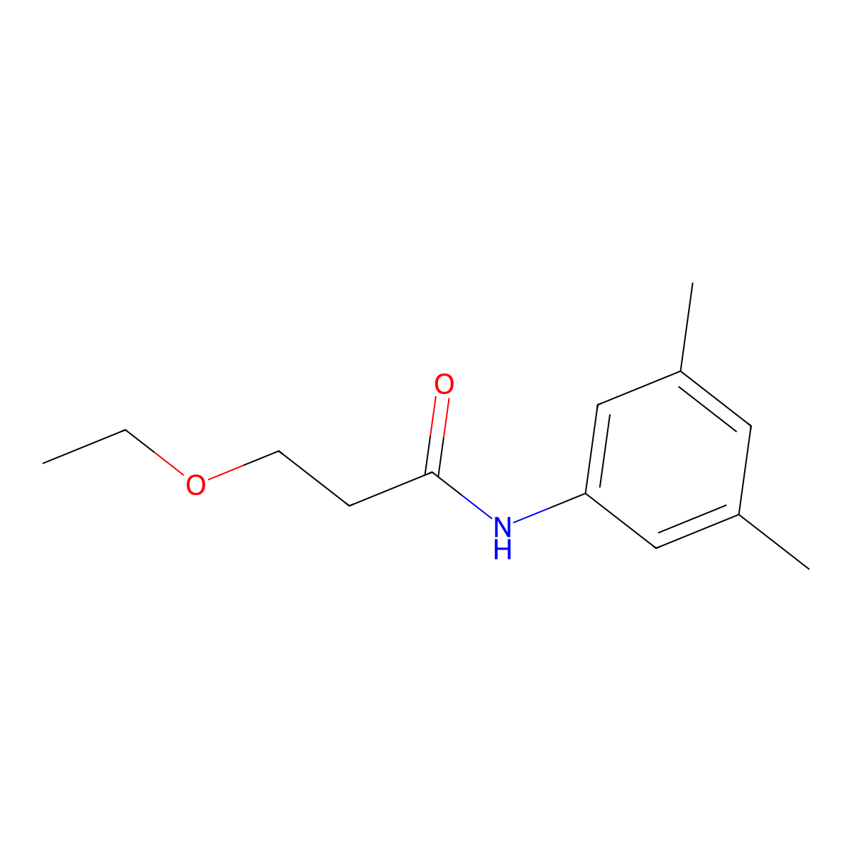 N-(3,5-dimethylphenyl)-3-ethoxypropanamide molecular structure, CAS 830344-00-8