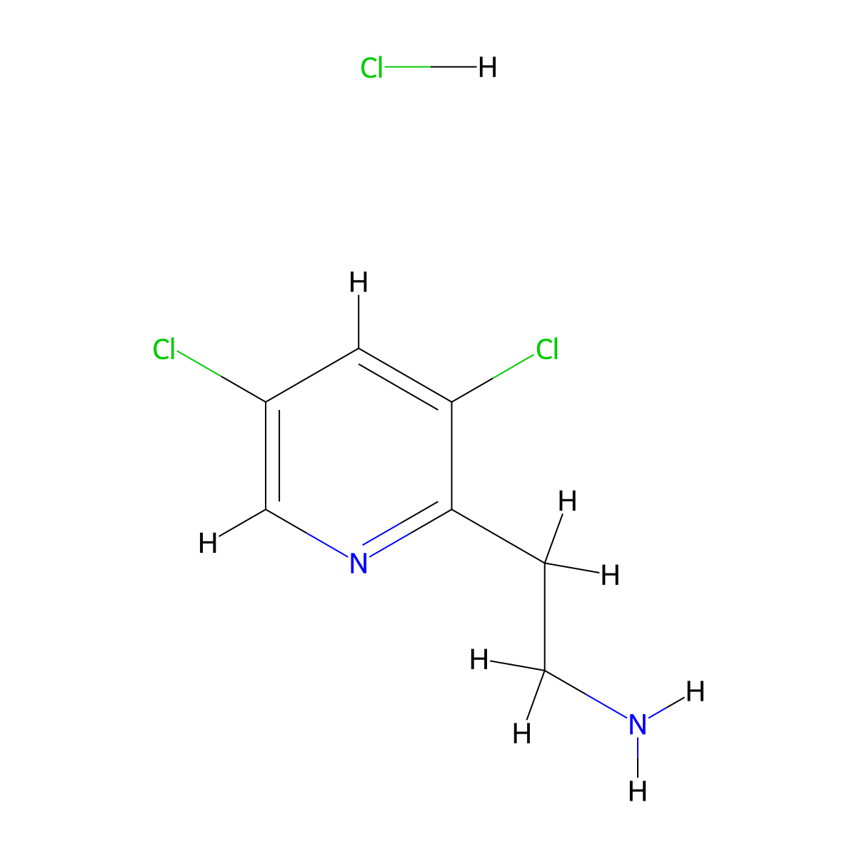 2-(3,5-Dichloro-pyridin-2-yl)-ethylamine hydrochloride molecular structure, CAS 830348-30-6