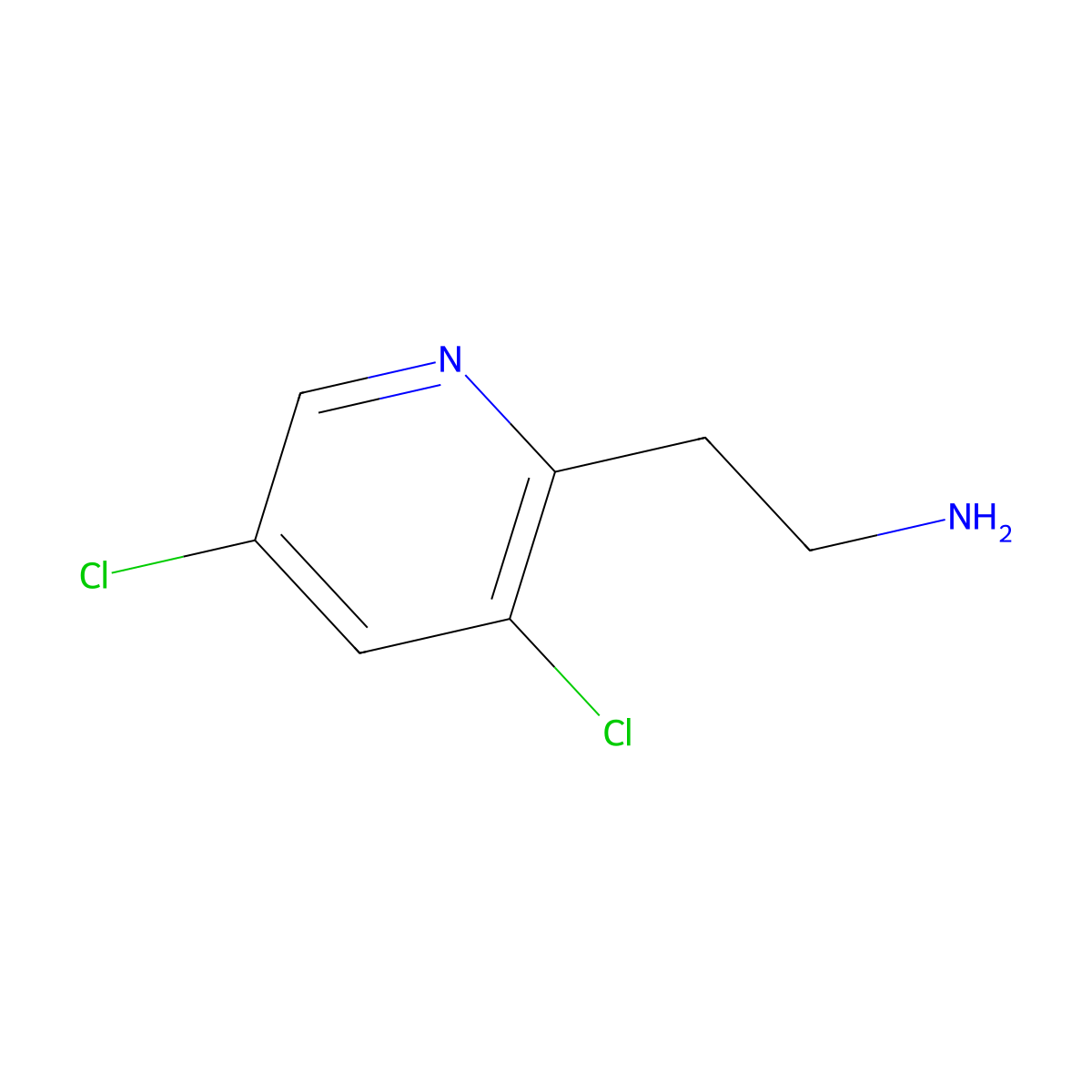 2-(3,5-Dichloro-pyridin-2-YL)-ethylamine molecular structure, CAS 830348-31-7