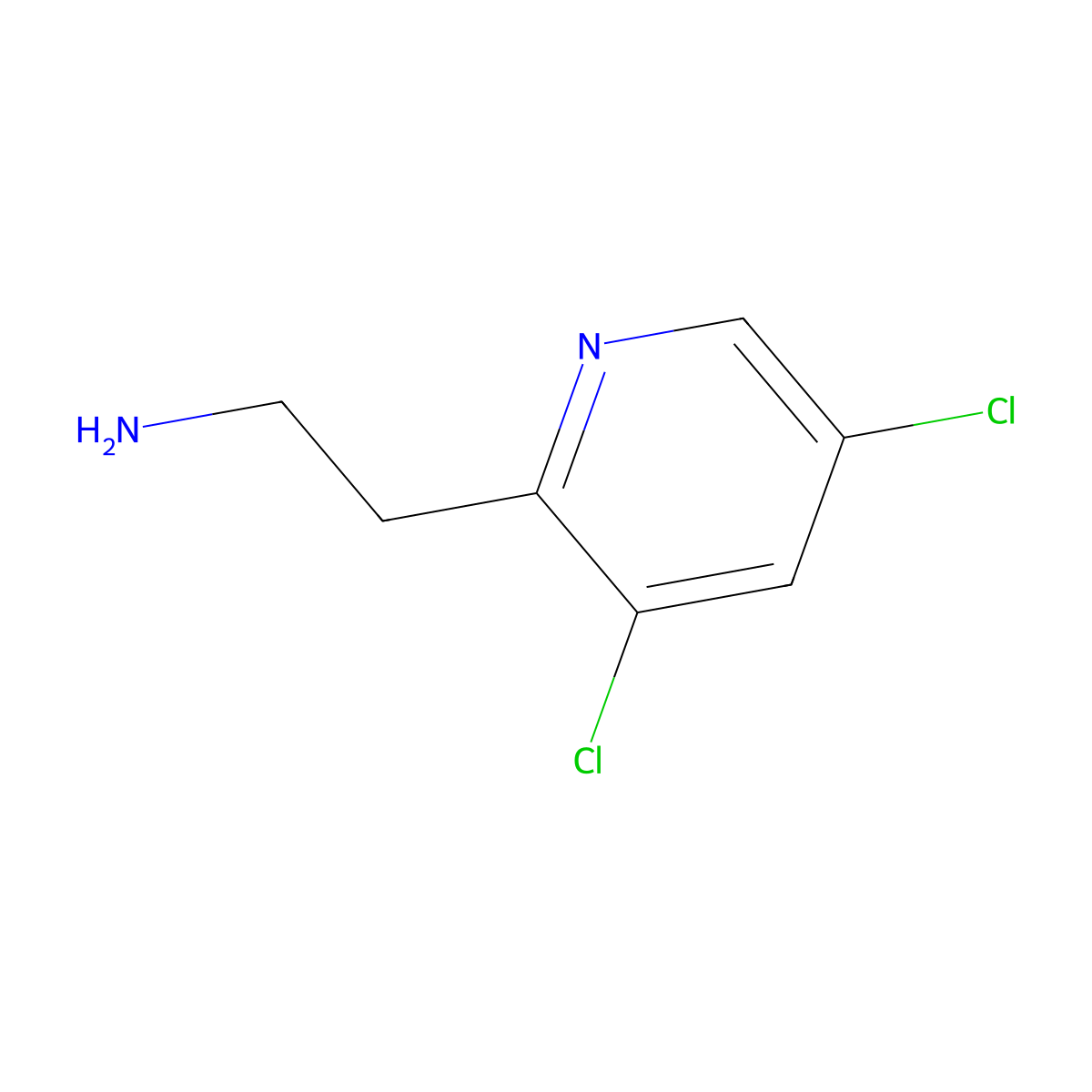 2-(3,5-Dichloro-pyridin-2-YL)-ethylamine molecular structure, CAS 830348-31-7