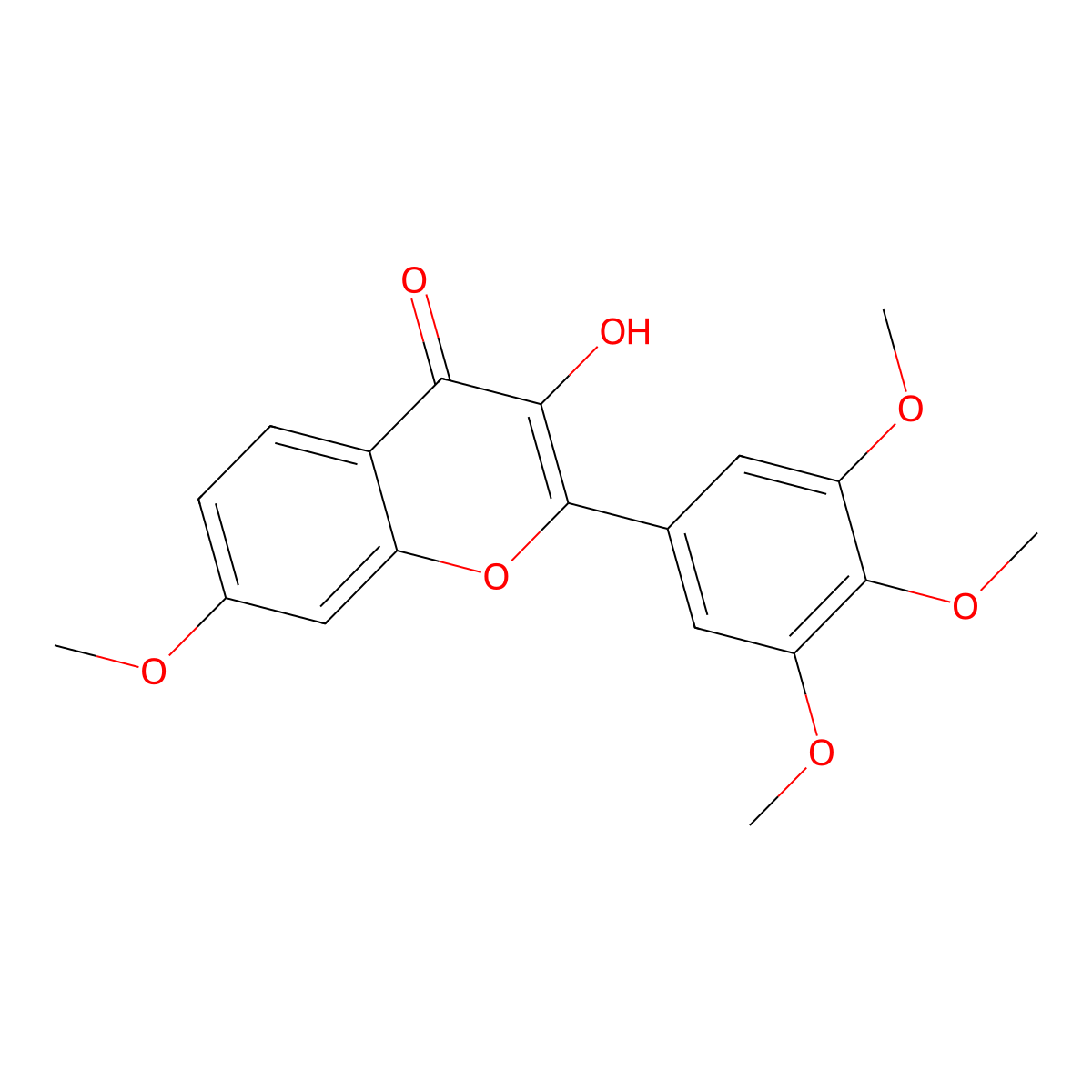 3-Hydroxy-7,3',4',5'-Tetramethoxyflavone molecular structure, CAS 830348-41-9