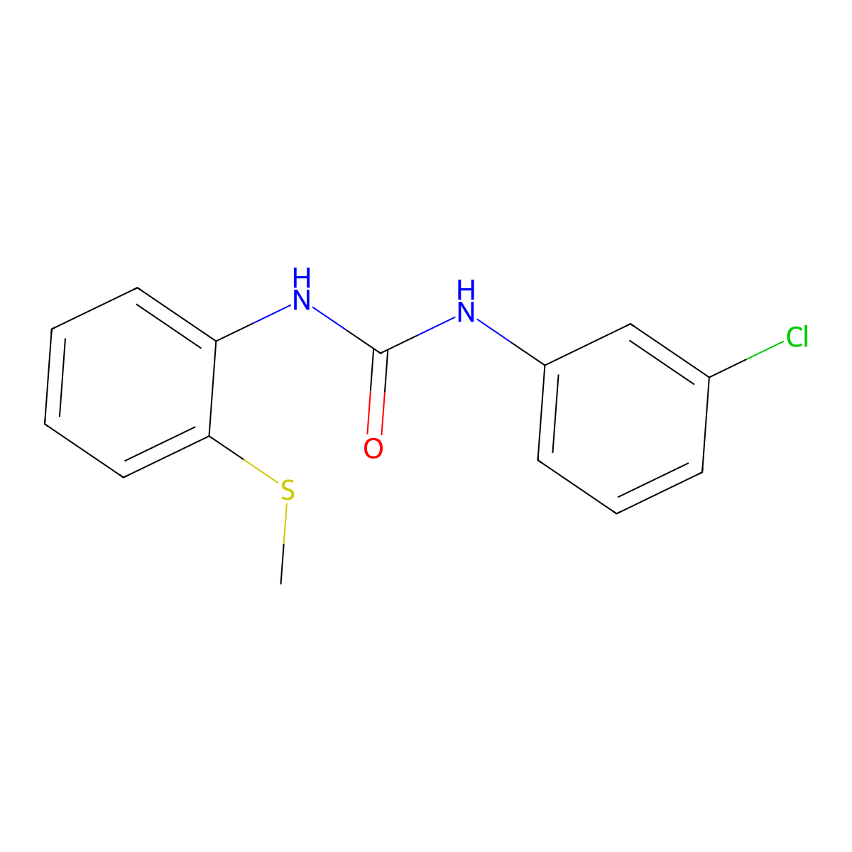 1-(3-Chlorophenyl)-3-(2-methylsulfanylphenyl)urea molecular structure, CAS 830353-68-9