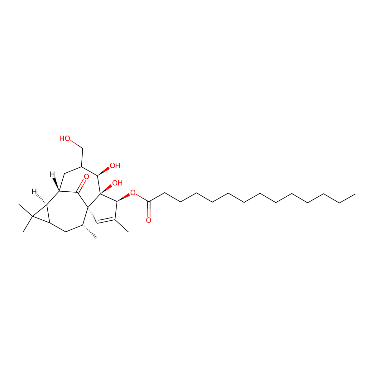 3-O-Tetradecanoylingenol molecular structure, CAS 83036-62-8