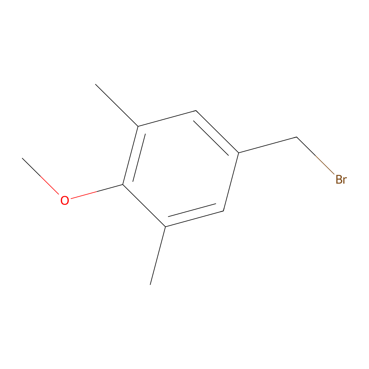 5-(Bromomethyl)-2-methoxy-1,3-dimethylbenzene molecular structure, CAS 83037-99-4